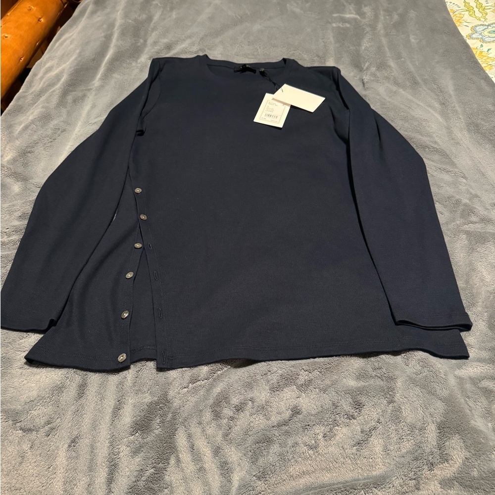 Navy Blue XL Theory Long Sleeve Top